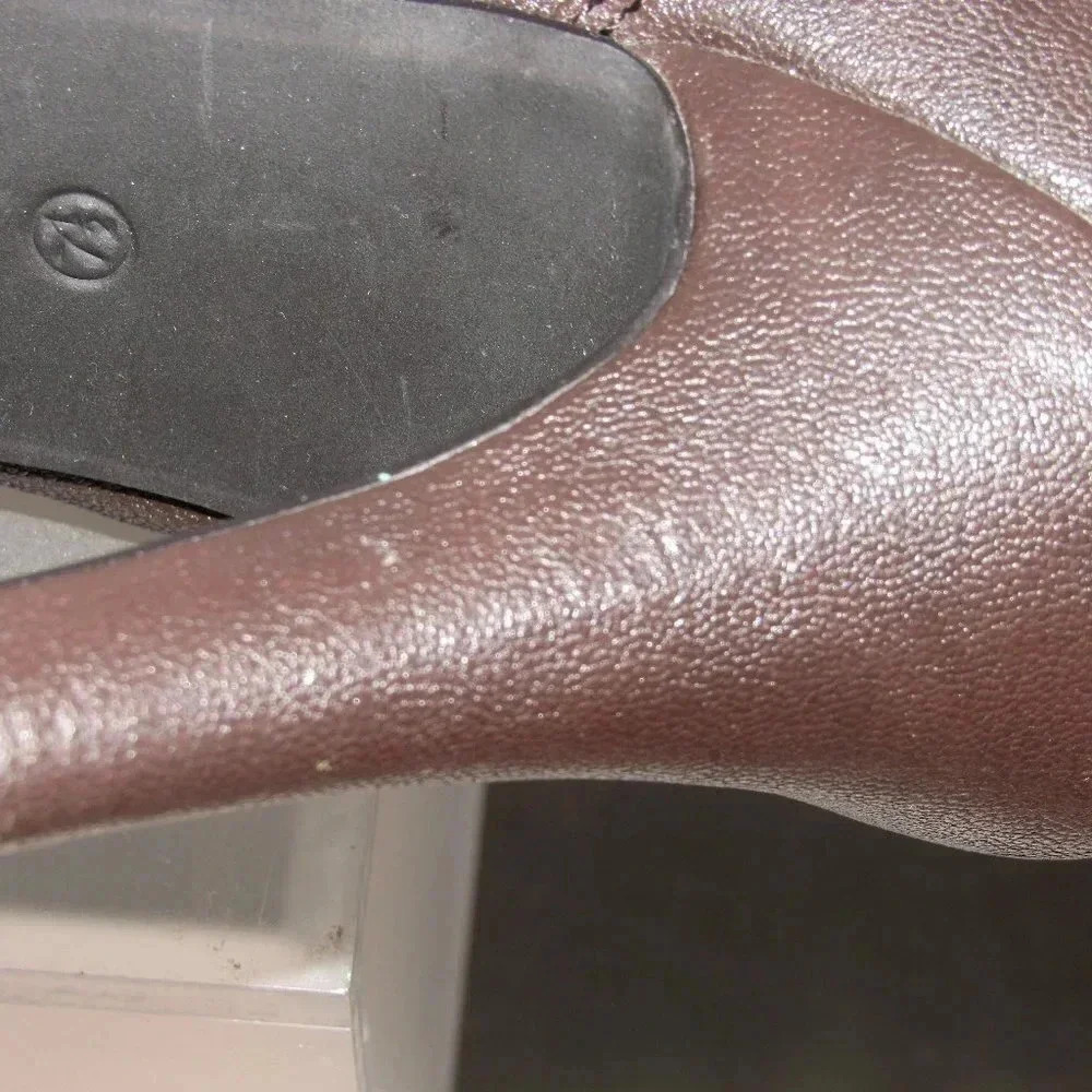 STYLE & CO Brown Ankle Booties Heel Shoes Size 7.5 - Picture 6 of 6